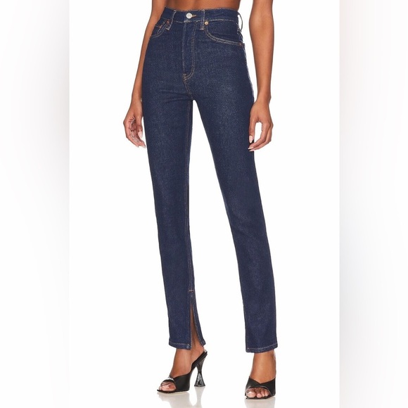 New! Re/done Super High Drainpipe Denim Jeans 👖 size 28 - Picture 6 of 16